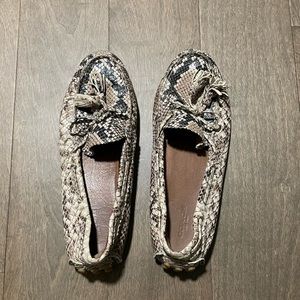 Coach Nadia Snake Embossed Moccasin